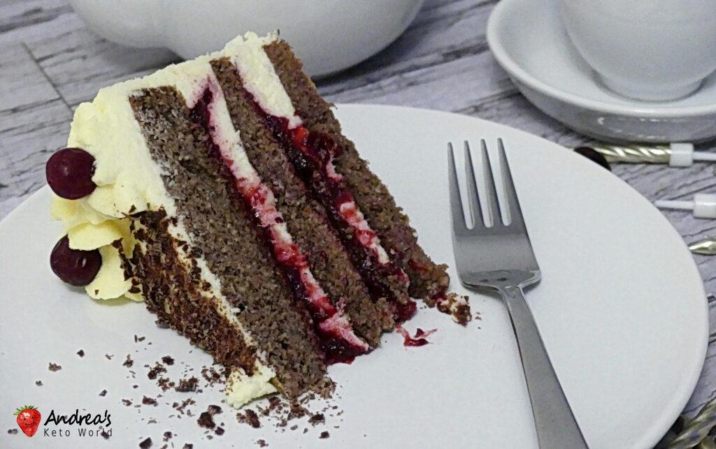 Low-carb Gluten-free Vanilla Chocolate Cranberry Cake