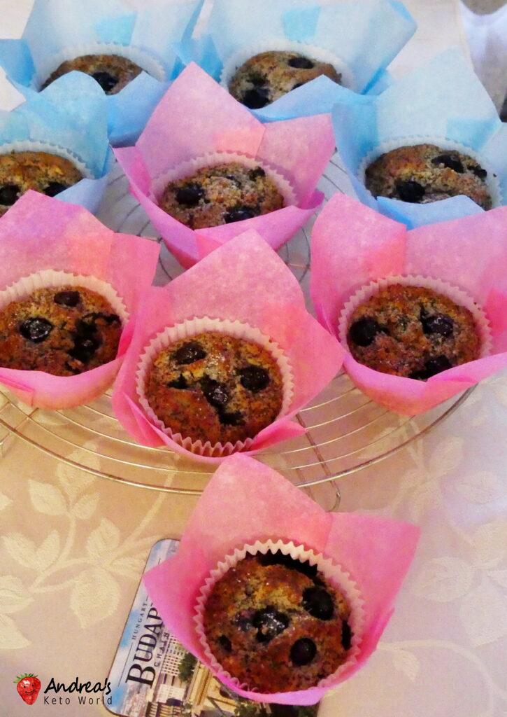 Blueberry Poppy Seed Muffin - Low-carb, Gluten-free