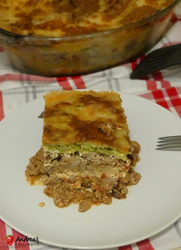 no pasta lasagna with cabbage keto low carb glutenfree